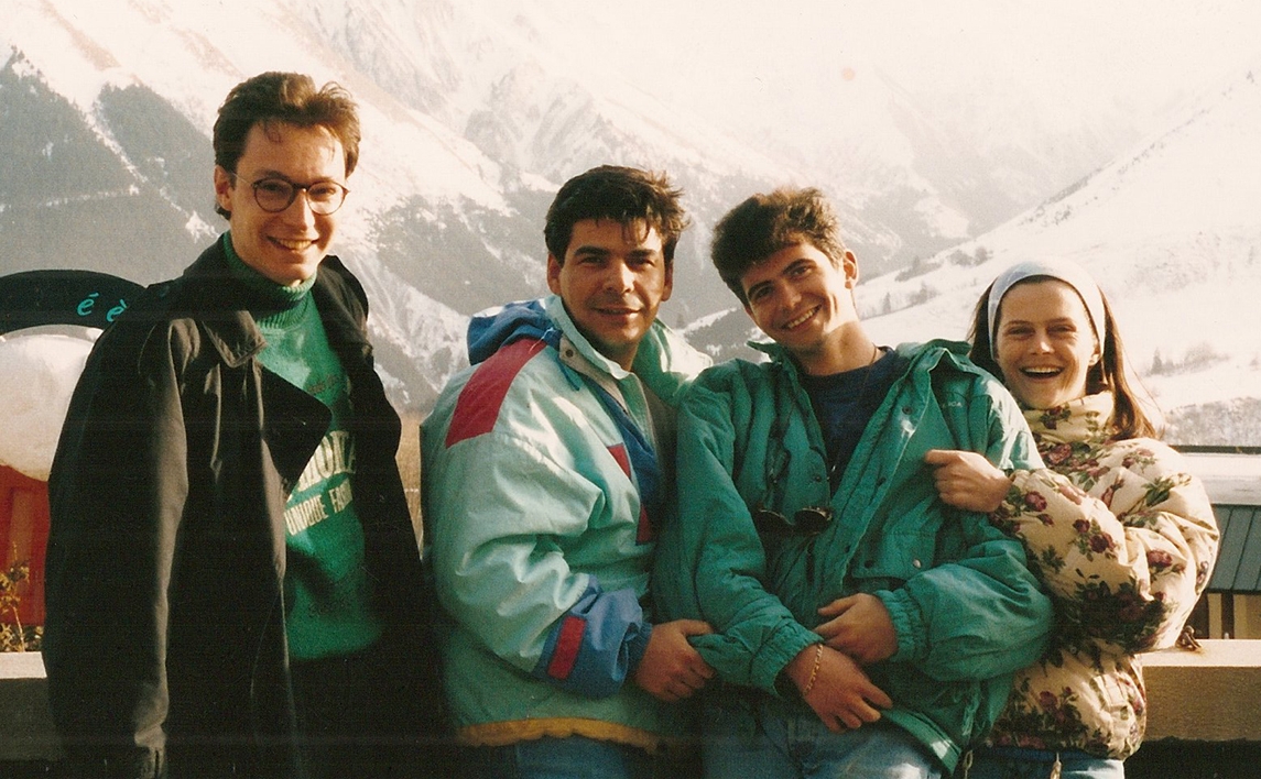 Os quatro fundadores da Adeline Software International em 1994